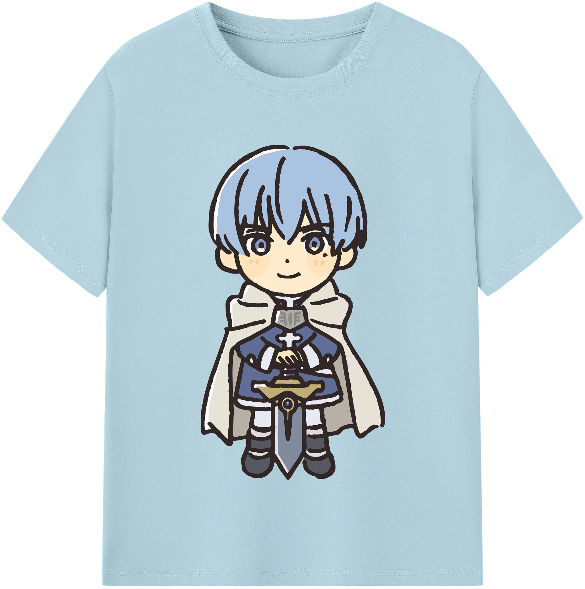 （画像用） 葬送のフリーレン Frieren 綿100％半袖Tシャツ（フロントプリント）